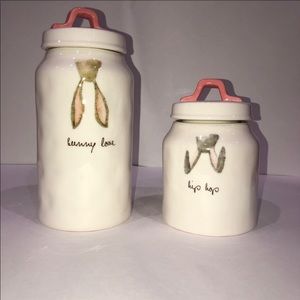 BRAND NEW Easter Rae Dunn Ceramic Bunny Canister